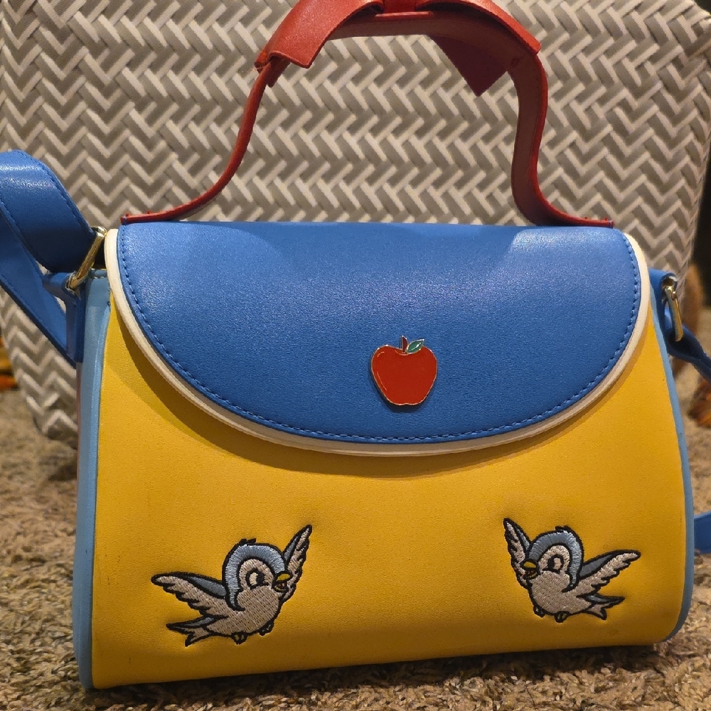 Colorful Bird Embroidered Handbag
